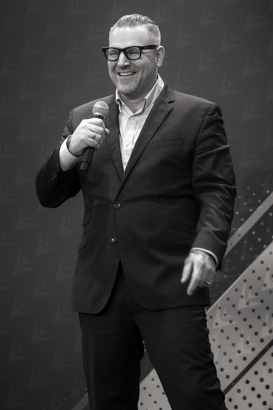 Jason MacDonald delivering a keynote